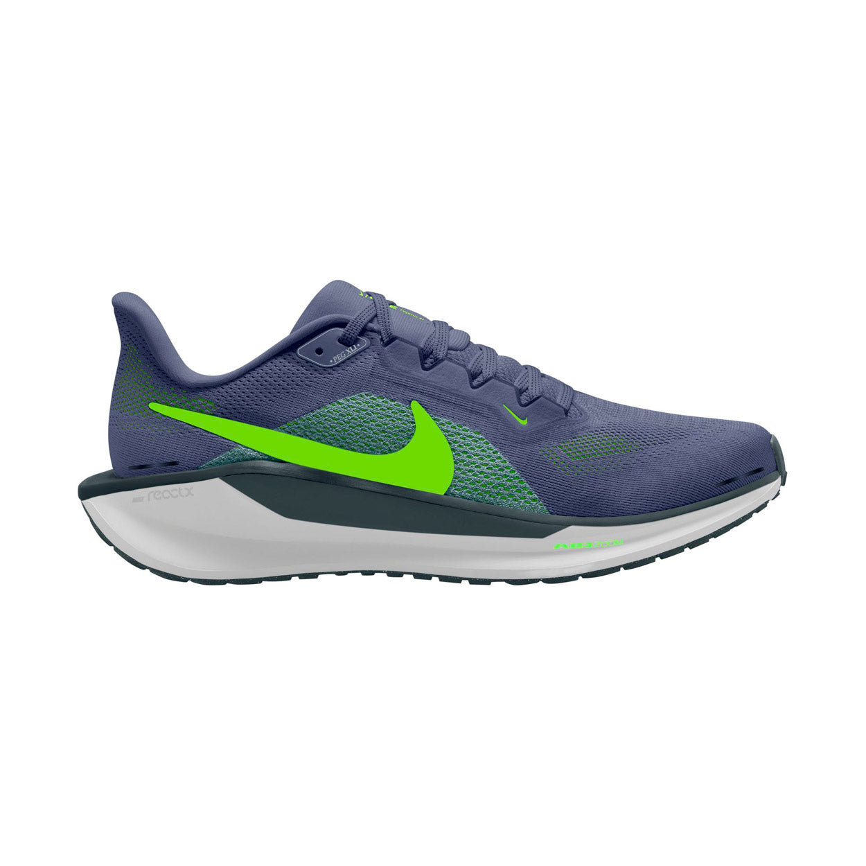 Nike Pegasus 41 in Sanded Purple / Seaweed / Cannon / Volt